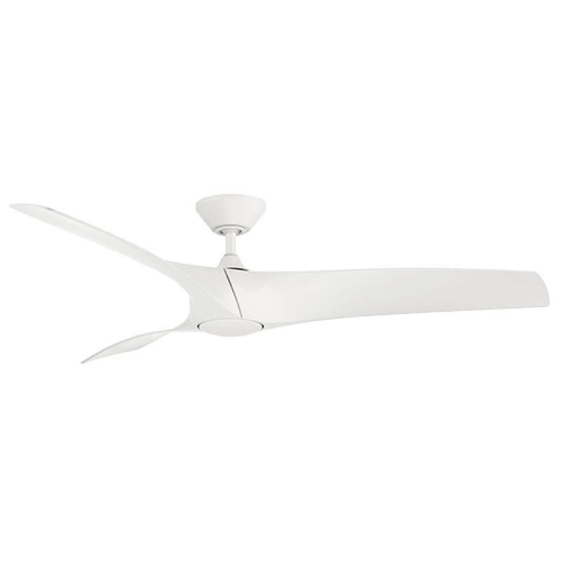 Modern Forms Zephyr Ceiling Fan 52IN 4CCT (Matte White)