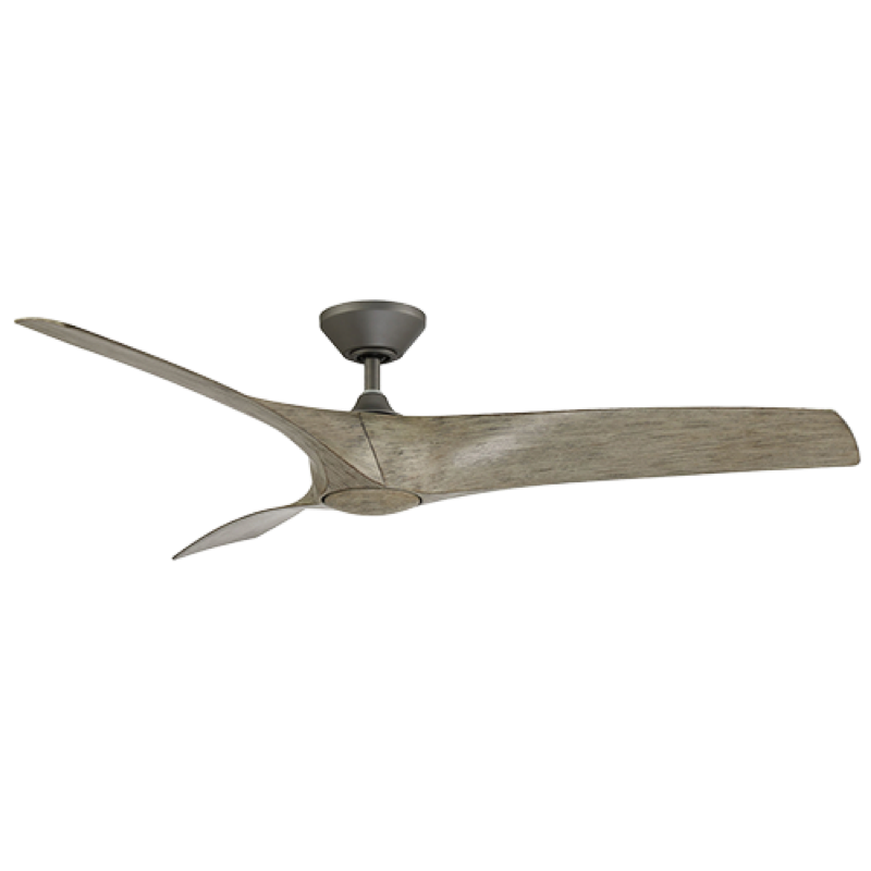 Modern Forms Zephyr Ceiling Fan 62IN (Graphite/Weathered Wood)