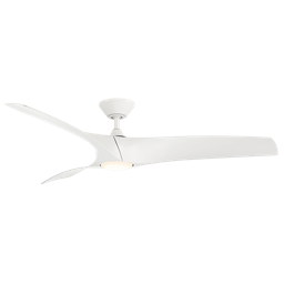 Modern Forms Zephyr Ceiling Fan 62IN (Matte White)
