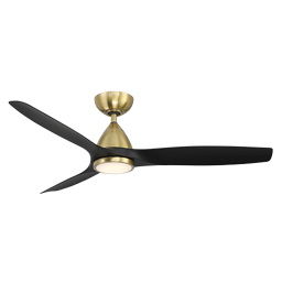 Modern Forms Skylark Ceiling Fan 54IN 4CCT (Soft Brass/Matte Black)