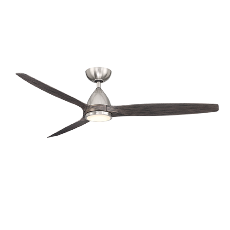 Modern Forms Skylark Ceiling Fan 62IN 4CCT (Brushed Nickel/Ebony)