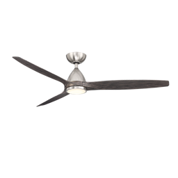 Modern Forms Skylark Ceiling Fan 62IN 4CCT (Brushed Nickel/Ebony)