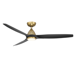 Modern Forms Skylark Ceiling Fan 62IN 4CCT (Soft Brass/Matte Black)