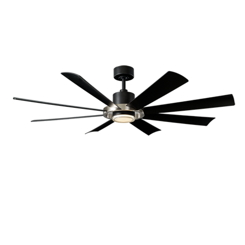 Modern Forms Aura Ceiling Fan 60IN 4CCT (Brushed Nickel/Matte Black)