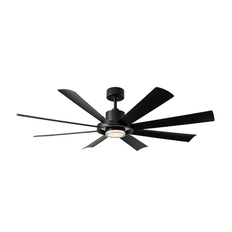 Modern Forms Aura Ceiling Fan 60IN Cs (Matte Black)