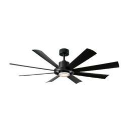 Modern Forms Aura Ceiling Fan 60IN Cs (Matte Black)