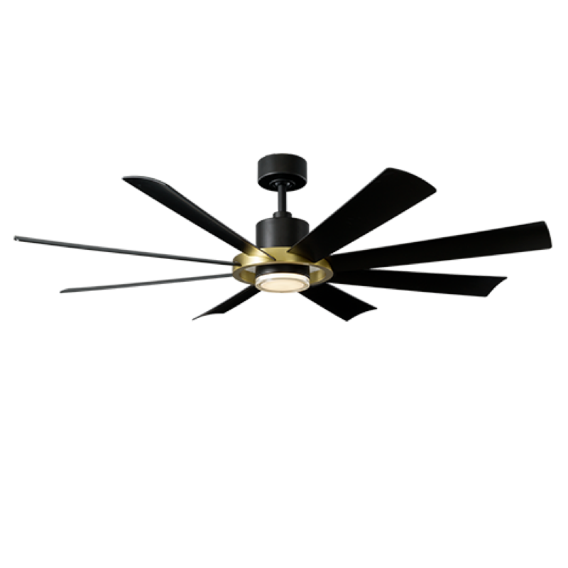 Modern Forms Aura Ceiling Fan 60IN 4CCT (Soft Brass/Matte Black)