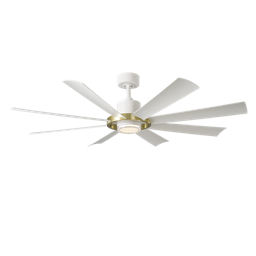 Modern Forms Aura Ceiling Fan 60IN Cs (Soft Brass/Matte White)