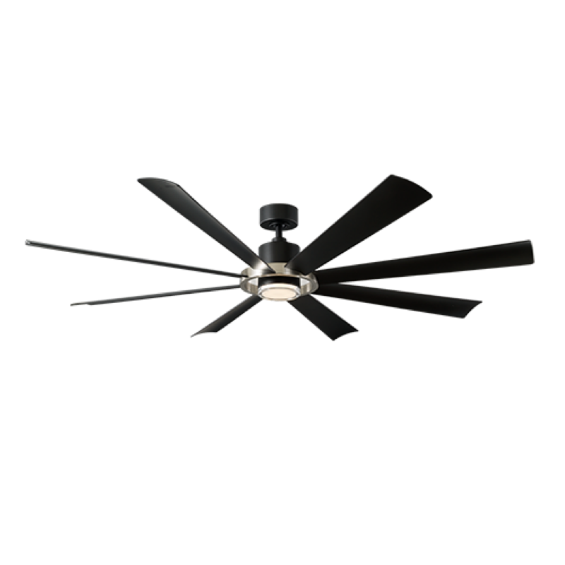 Modern Forms Aura Ceiling Fan 72IN (Brushed Nickel/Matte Black)