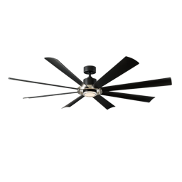 Modern Forms Aura Ceiling Fan 72IN (Brushed Nickel/Matte Black)