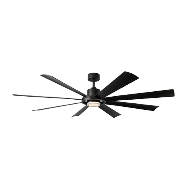 Modern Forms Aura Ceiling Fan 72IN Cs (Matte Black)