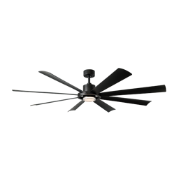Modern Forms Aura Ceiling Fan 72IN Cs (Matte Black)