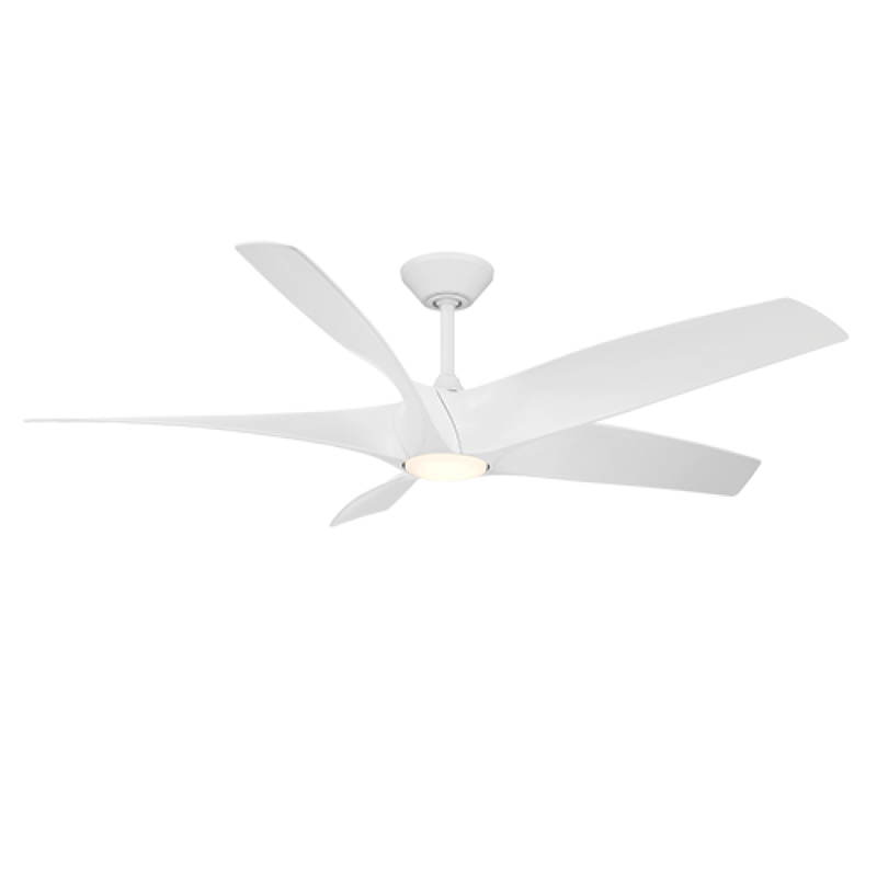 Modern Forms Zephyr 5 Ceiling Fan 62IN 4CCT (Matte White)