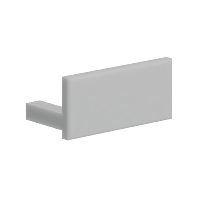 Hr-Alu End Cap Gray/NO Hole
