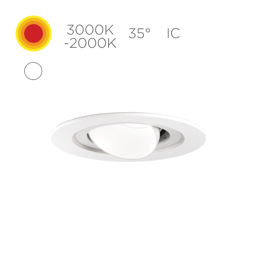 Micro R a F, 7W LED, 30-20K 90+, 35º, Dif, Wh, Wh, Ic, Phase, 1%, NO Enc