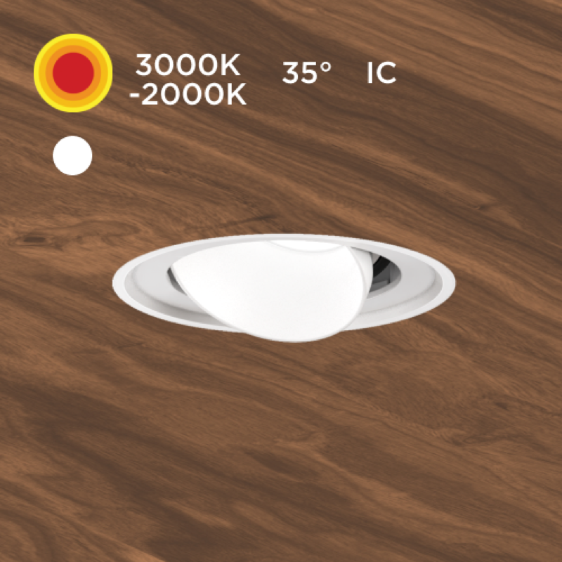 Micro R a M, 7W LED, 30-20K 90+, 35º, Dif, Wh, Wh, Ic, Phase, 1%, NO Enc