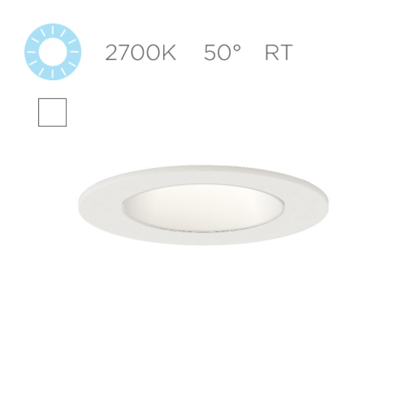Micro S D F, 9W LED, 2700K 90+, 50º, Dif, Wh, Wh, Ret, Phase, 1%, NO Enc