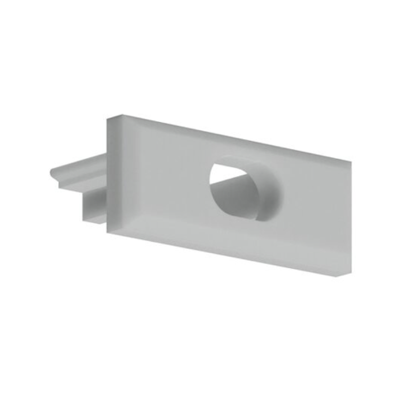 Micro-Plus End Cap Gray/with Hole