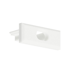 Micro-Plus End Cap White/with Hole