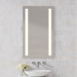 Core Lighted Mirror, Rectangle, Column Light Pattern