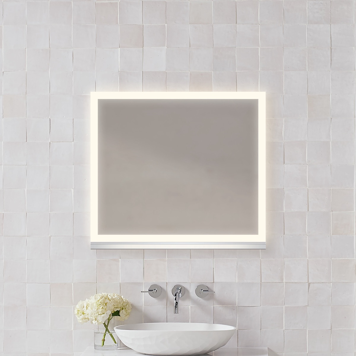 Vertical Lighted Cabinet, 2700K, Perimeter Light Pattern