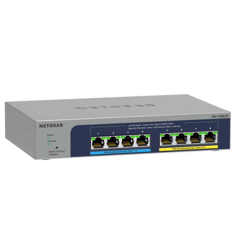 S-Line 4+4 Multi-Gig Switch with PoE 230W